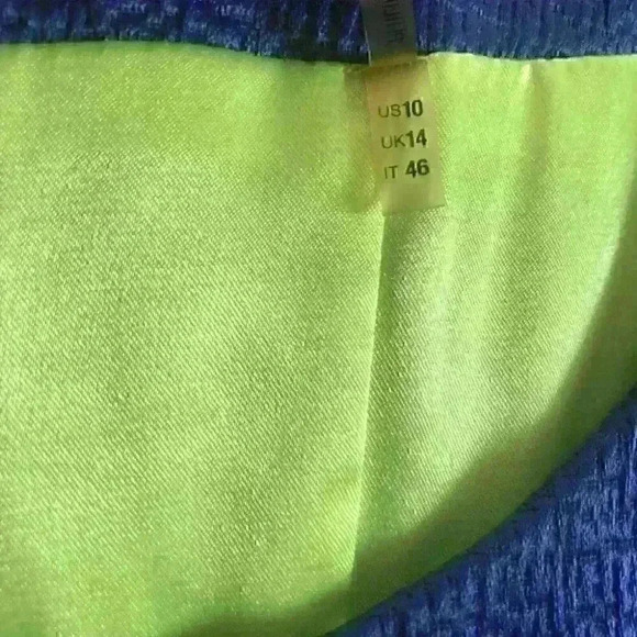 T Tahari Sheath Dress Sleeveless Knee Length  Zip Back Career Blue - Picture 8 of 11